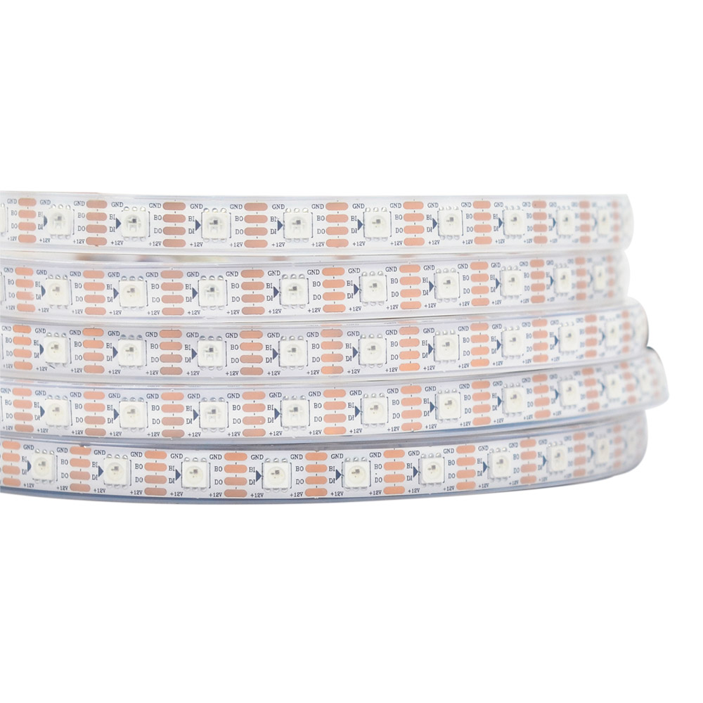 DC12V CS8812 5050SMD RGB Breakpoint Continue 300 LEDs Individually Addressable Digital Strip Lights, Waterproof Dream Color Programmable Flexible LED Ribbon Strip Lights DC12V CS8812 5050SMD RGB Breakpoint Continue 300 LEDs Individually Addressable Digital Strip Lights, Waterproof Dream Color Programmable Flexible LED Ribbon Strip Lights